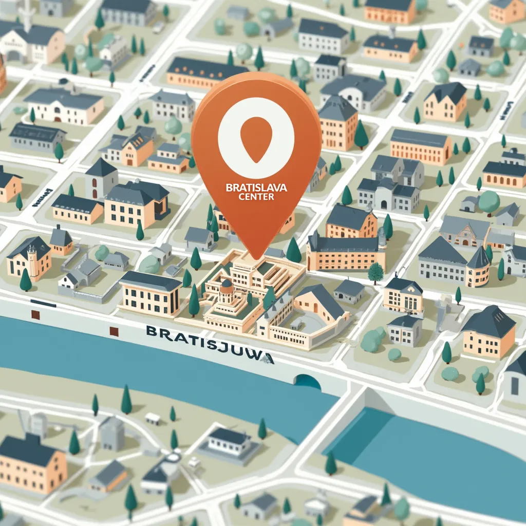 Mapa sídla firmy v Bratislave